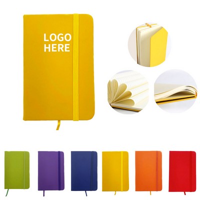 A6 Premium Hardcover Notebook with Elastic Closure