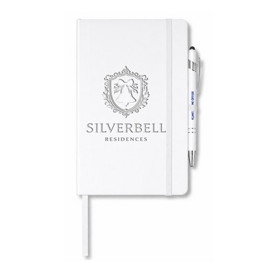 Soft Touch Journal with Pen Set-Debossed